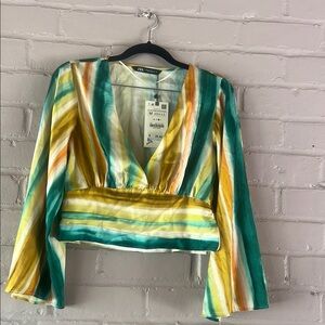 Zara Multicolor Striped Women's Top